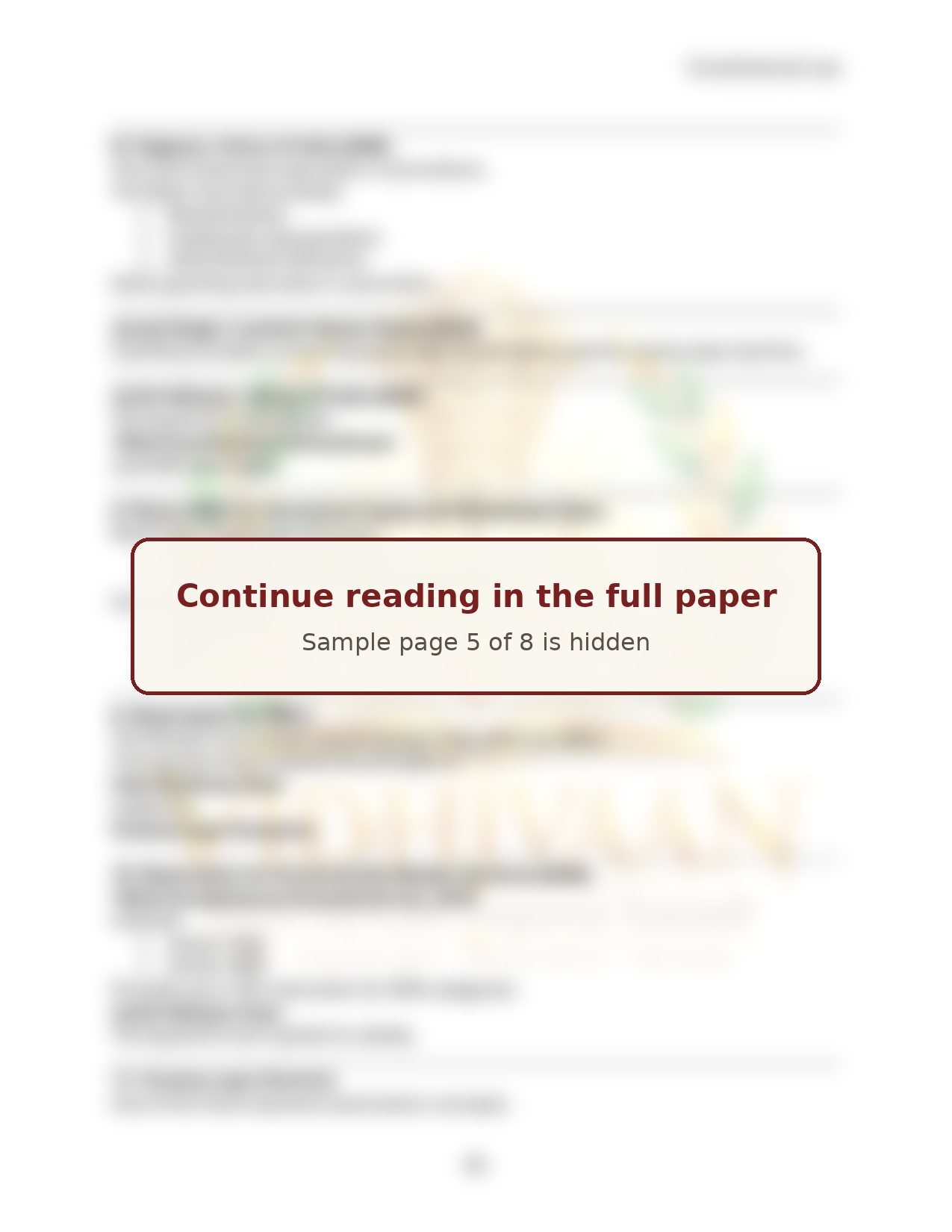 Sample page 5 of 8: Constitutional Law, Reservation Policy (hidden: continues in the full paper)
