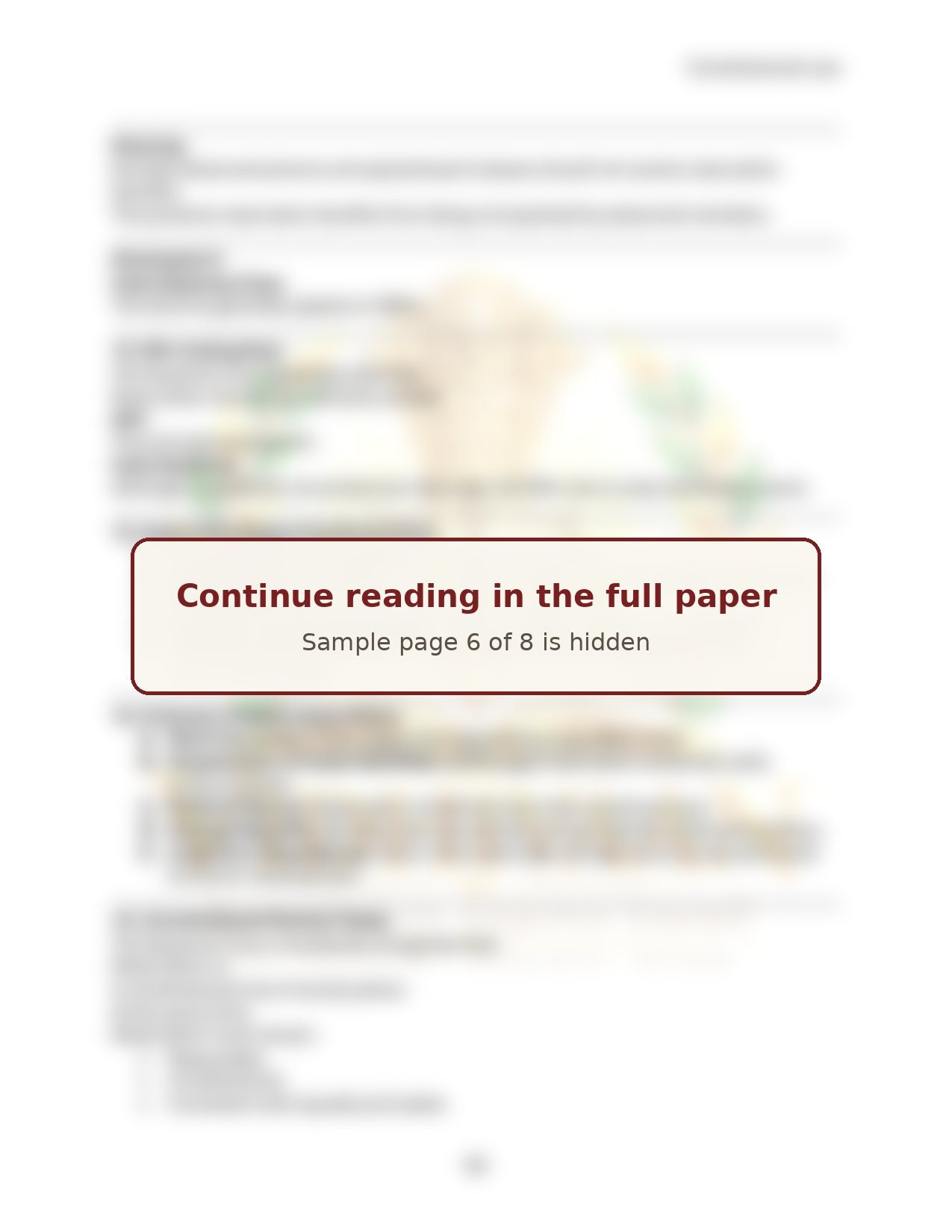 Sample page 6 of 8: Constitutional Law, Reservation Policy (hidden: continues in the full paper)